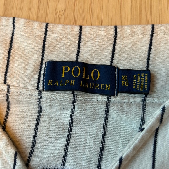 RARE Ralph Lauren Polo Bear Pinstripe Jersey - Picture 6 of 8